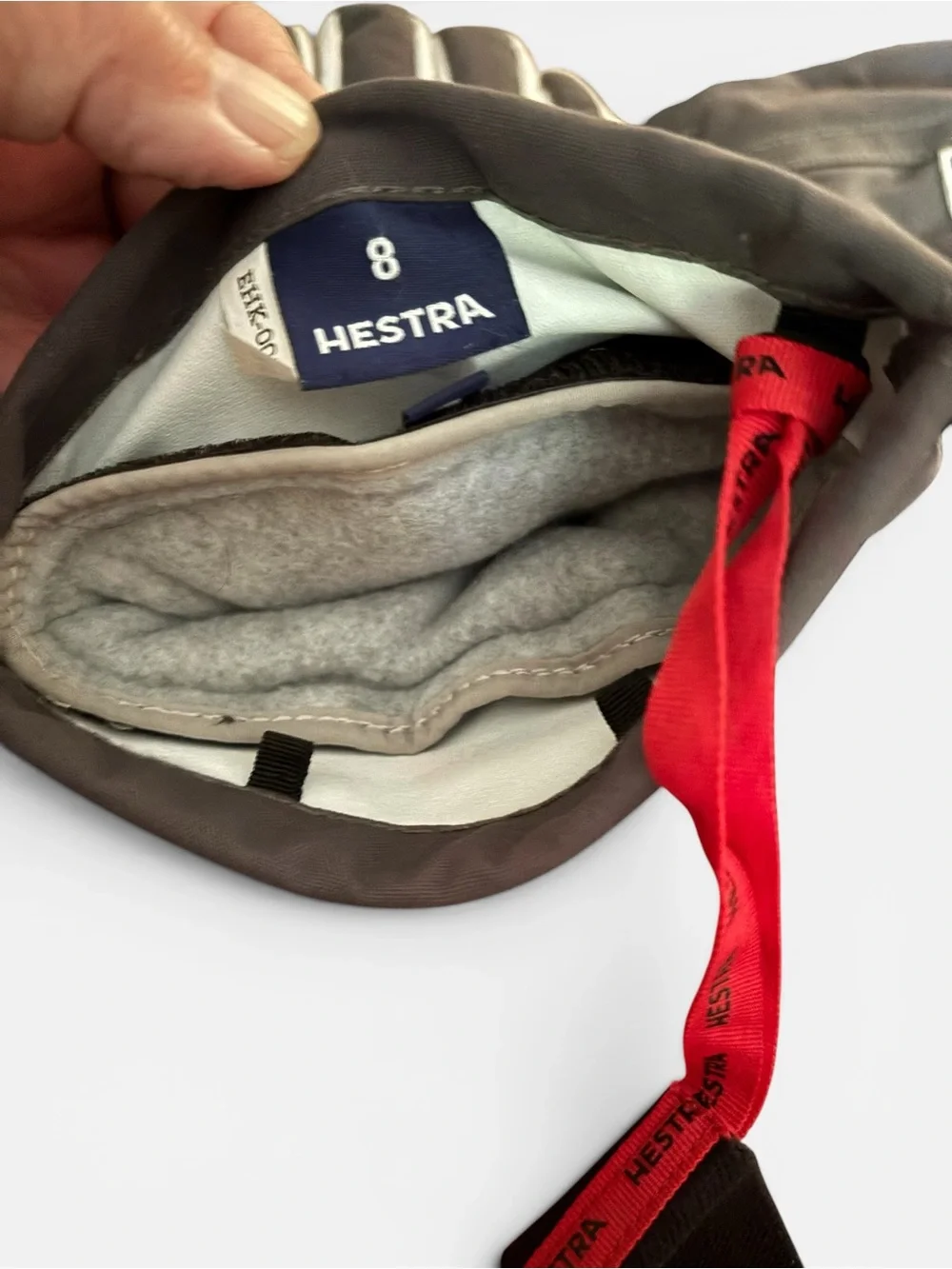Hester’s Army Leather Heli 5 Finger Ski Gloves Women’s Size 8 NWOT